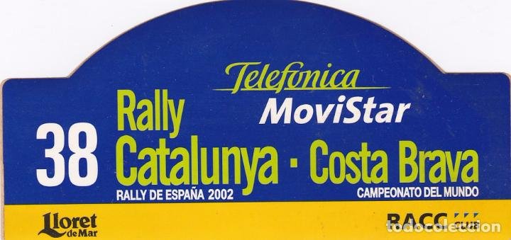 Pegatina 38 Rally Catalunya Costa Brava 2002